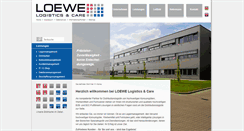 Desktop Screenshot of loewe-logistics.de