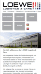 Mobile Screenshot of loewe-logistics.de